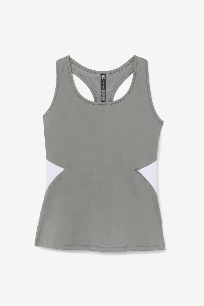 Fila Tank Top Womens Grey - Uplift Open Racerback - Philippines 0795831-ID